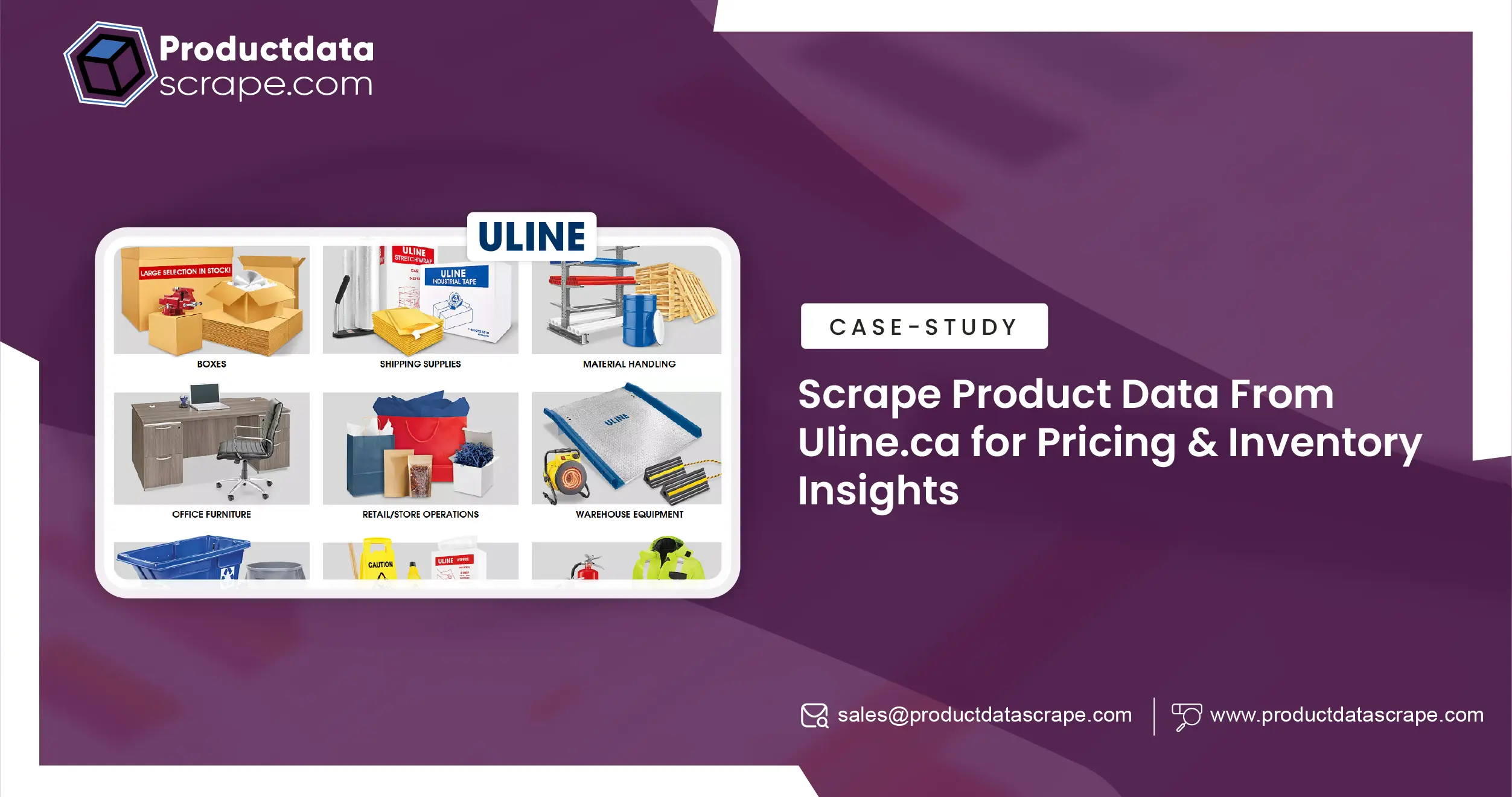 Scrape Product Data From Uline.ca for Pricing & Inventory Insights